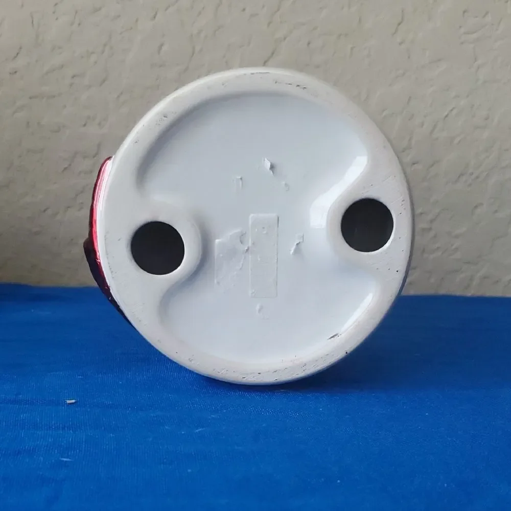 Bath & Body Works Ceramic Top Hat Snowman 3-Wick Pedestal Candle Holder Retired